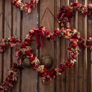 Cuore di fiori secchi